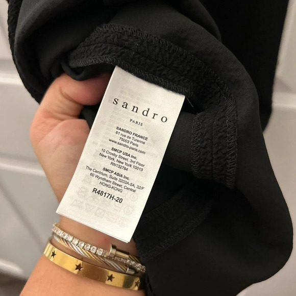 Sandro Paris Sleeveless Slip Dress with Black Lace - Size Small (Sandro Size 1) - Picture 3 of 8